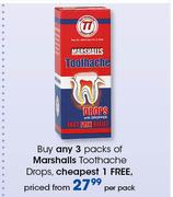 Marshalls Toothache Drops-Each