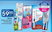 Clicks Battery Operated Toothbrushes & Accessories-Each