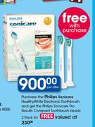 Philips Sonicare Healthy White Electronic Toothbrush-Per Offer 