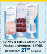 Clicks Artificial Nail Products-Per Pack