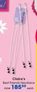 Claire's Best Friends Necklace-Each