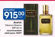 Aramis Tobacco Reserve EDP-60ml Each