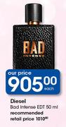 Diesel Bad Intense EDT-50ml Each