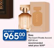 Boss The Scent Private Accord EDP-50ml Each