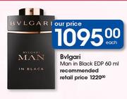 Bvlgari Man In Black EDP-60ml Each