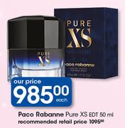 Paco Rabanne Pure XS EDT-50ml Each