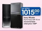 Issey Miyake Nuit D'Issey EDP-75ml Each