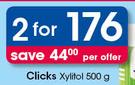 Clicks Xylitol-2X500g