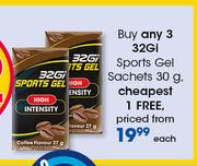 32Gi Sports Gel Sachets-30g Each