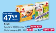 Selati Stevia Sweetener 200's+Free 100's