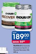 Nutritech Endurade Endurance Sports Or Muscle Recovery Mix-600g Each