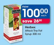 Herbex Attack The Fat Syrup-300ml Each