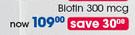 GNC Biotin 300mcg-Per Pack