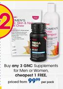 GNC Supplements For Men Or Women-Per Pack