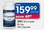 GNC B-Complex 50mg Capsules-100's Per Pack