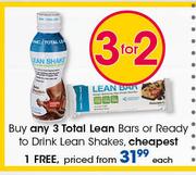 Total Lean Bars Or Ready To Drink Lean Shakes-Each