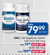 GNC Biotin 300mcg-Per Pack