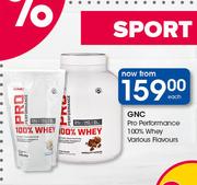 GNC Pro Performance 100% Whey In Various Flavours-Each