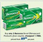 Berocca Boost Effervescent Products(Excl. Liquid)-Per Pack