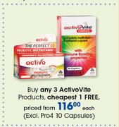 Activo Vite Products (Excl. Pro4 10 Capsules)-Each