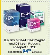 DS-24, DS-Omega-3 And DS-Sport Products-Per Pack