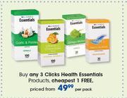 Clicks Health Essentials Products-Per Pack