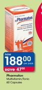 Pharmaton Multivitamin/Tonic 60 Capsules-Per pack