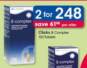 Clicks B Complex 120 Tablets-For 2