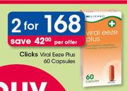 Clicks Viral Eeze Plus 60 Capsules-For 2