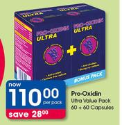 Pro-Oxidin Ultra Value Pack 60 + 60 Capsules-Per Pack