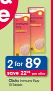 Clicks Immune Fizzy 10 Tablets-For 2