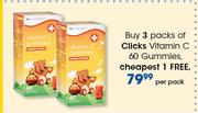 Clicks Vitamin C 60 Gummies-Per Pack