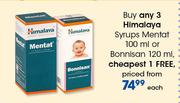 Himalaya Syrups Mentat-100ml Or Bonnisan-120ml Each