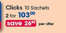 Clicks 10 Sachets-For 2