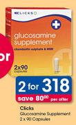 Clicks Glucosamine Supplements Capsules-2X90's