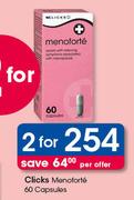 Clicks Menoforte Capsules-2X60's