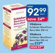 Vitaforce Schlehen Blackthorn Berry Elixir-500ml Each