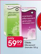 Clicks Effervescent Granules-120g Each