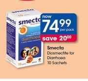Smecta Diosmectite For Diarrhoea 10 Sachets-Per Pack