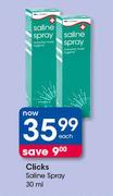 Clicks Saline Spray-30ml Each