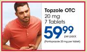Topzole OTC 20mg 7 Tablets-Per Pack