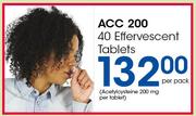 ACC 200 40 Effervescent Tablets-Per Pack