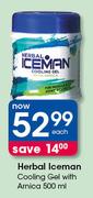 Iceman Herbal Cooling Gel With Arnica-500ml