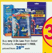 Dr. Lee Pain Relief Products-Each