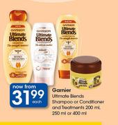 Garnier Ultimate Blends Shampoo Or Conditioner & Treatments-200ml, 250ml Or 400ml Each