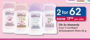 Oh So Heavenly Cool'n Confident Anti Perspirant Sticks-2 x 48g