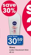Nivea Ladies Deodorant Stick-40ml Each