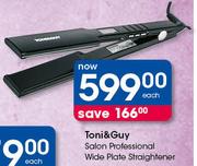 Toni&Guy Salon Professional Wide Plate Straightener