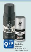 Lentheric Masculin Roll On-50ml Or Deodorant-150ml Each