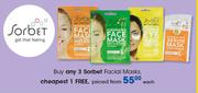 Sorbet Facial Masks-Each